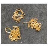 Small Broken Tangled Necklaces & Bracelet 14k