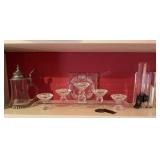 Crystal Candle Holders & Glass Stein