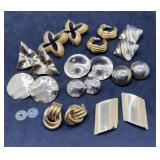 Gold Tone Pierced Earrings