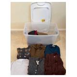 Tote of plus size womenï¿½s clothing