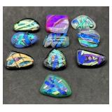 Fused Art Glass Pins
