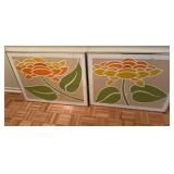 MCM Framed  Flower Prints 27x36