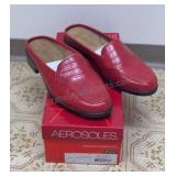 Aerosoles Red Slip on Shoes size 8w