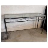 Glass Top Sofa / Entry Table 16.5x51.5x28 inches