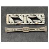 Sterling Brooches 1 marked k&b