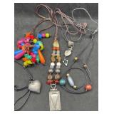 Leather Strung Necklaces