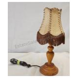 Vintage wood desk lamp