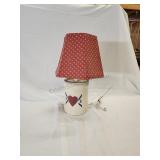 Country heart desk lamp