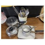 Lot of pots, pans and Utensils