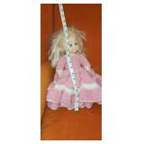 Vintage sip and go doll in Pink handmade dress.