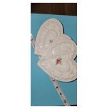 Double heart jewelry/trinket box