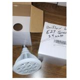 LED UNIFLOW 24 WATT GROW BULBS.  SET OF 2