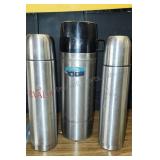3 piece metal thermos.