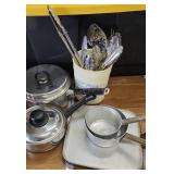 Lot of pots, pans and Utensils