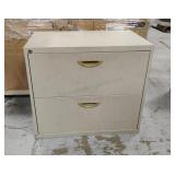 Metal 2 Drawer Filing Cabinet 27x30x18