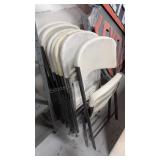 7 Plastic Folding Chairs