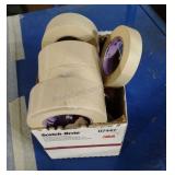 Box of Tape, Red Scuff Pads, Material Applicators