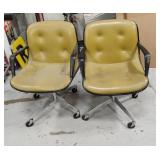 Pair of Steelcase Rolling Bucket Chairs