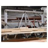 Large Metal Rolling Lumber Shelf does not include