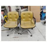 Pair of Steelcase Rolling Bucket Chairs