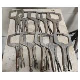 10 Pair Vise Grip C Clamp Pliers