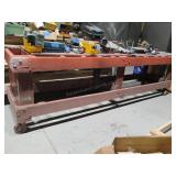 10ft  Painted Wood Rolling Cart does not include