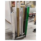 Rolling Rack of Rolls of Vinyl