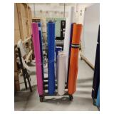 Rolling Rack of Rolls of Vinyl