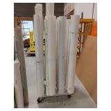 Rolling Rack of Rolls of Vinyl