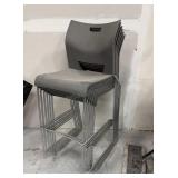 Set of Six Tall Chairs 30 inches seat height