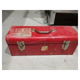 Metal Tool Box w Hammers/Contents 7x19x7