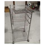 Rolling Utility Cart w Drawers 37x18x18