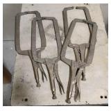 4  Vise Grip Deep C Clamps