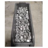 Bin of 5/8  Aluminum Nuts