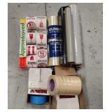 Assorted Tapes, Stickers Shipping Supplies