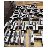 Aluminum Letters LED Lighted and Wired 11 inch