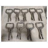 9 Vice Grip Locking C Clamps