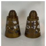 Pair of Incased Salt & Pepper Shakers