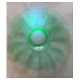 Uranium Glass Platter 10 inch