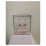 Vintage Framed Textile Art