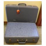 Vintage Blue Luggage Bags