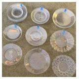 Assortment of Clear Glass Plates