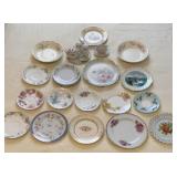 Collection of China Plates Saucers & More