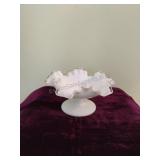 Fenton White Scalloped Bowl