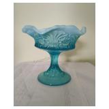 Fenton Opalascent Scroll & Eye Compote Bowl