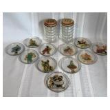 Vintage Coasters & Shaker Set