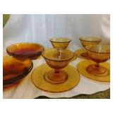Vintage By Cracky Footed Dessert Bowls & Cake