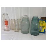 Milk Bottles & Mason Jars