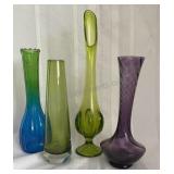Colored Glass Vases
