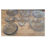 Embossed Aqua & Clear  Bake ware